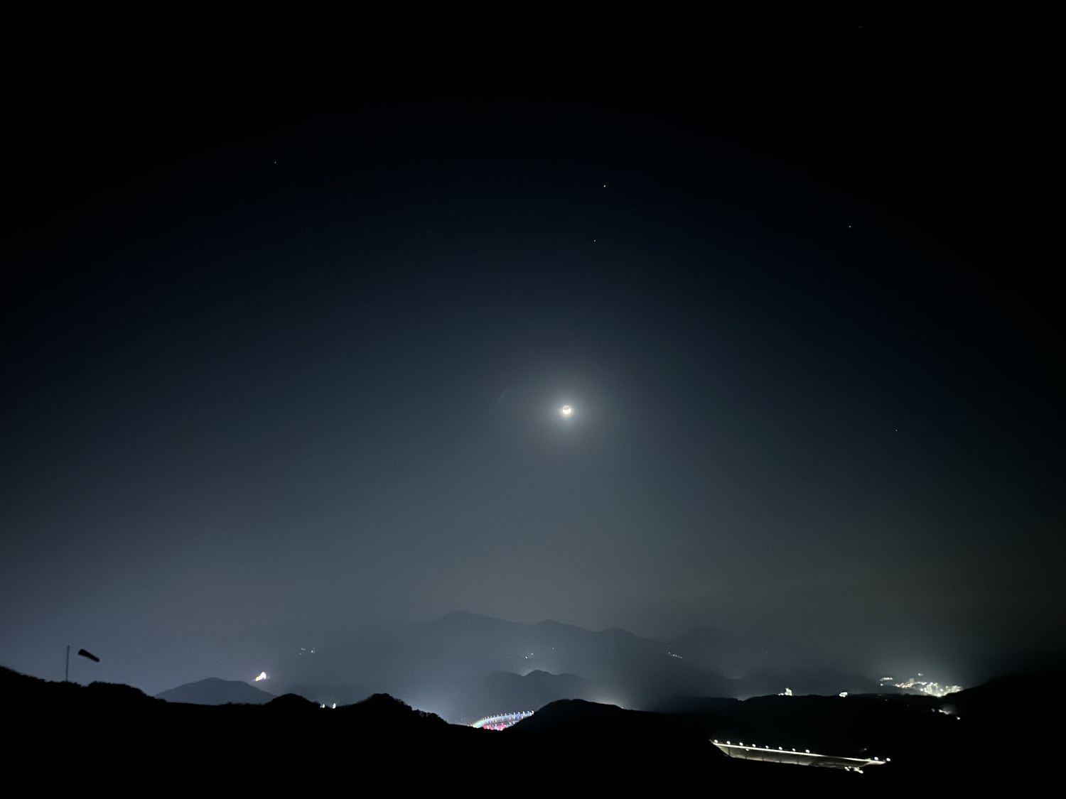 달빛 내린 단양의 밤